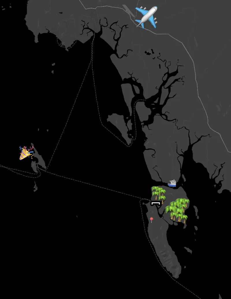 Map to Fika location